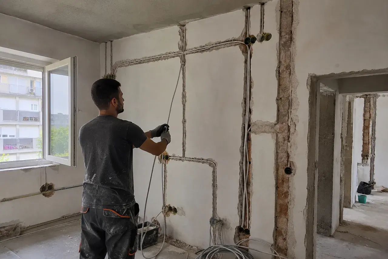 Zamena elektroinstalacija u starom stanu – razvlačenje novih kablova